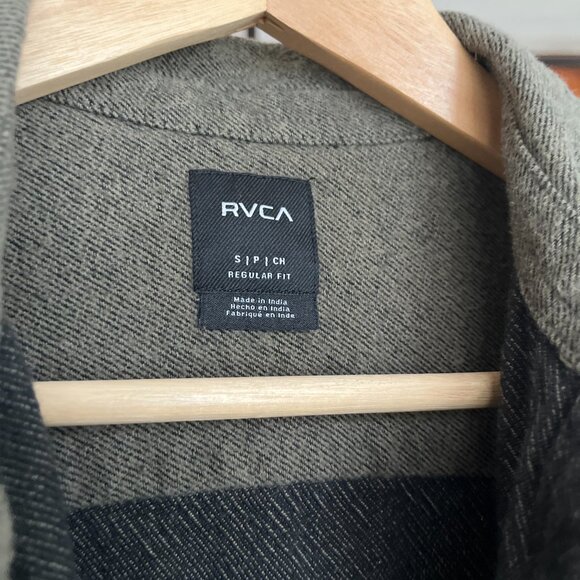 RVCA Greenish-Grey Button-Up Shirt - Picture 3 of 5